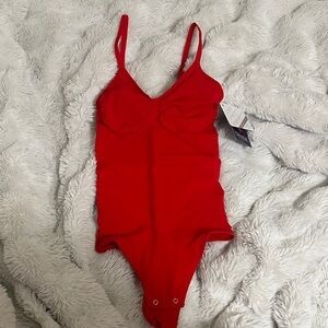Red Women's Bodysuit